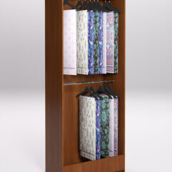 Стеллаж из ДСП для одежды,тканей и штор №3Б-900, Орех