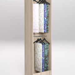 Стеллаж из ДСП для одежды,тканей и штор №3Б-600, Дуб Сонома