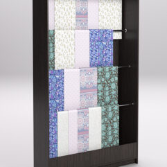 Стеллаж из ДСП для одежды,тканей и штор №2А-1200, Дуб Венге