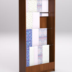 Стеллаж из ДСП для одежды,тканей и штор №2А-900, Орех