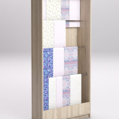 Стеллаж из ДСП для одежды,тканей и штор №2А-900, Дуб Сонома