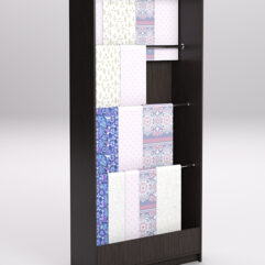 Стеллаж из ДСП для одежды,тканей и штор №2А-900, Дуб Венге