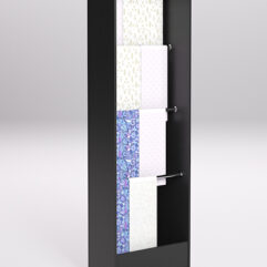 Стеллаж из ДСП для одежды,тканей и штор №2А-600, Черный