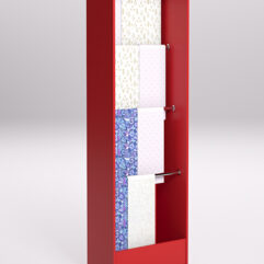 Стеллаж из ДСП для одежды,тканей и штор №2А-600, Красный