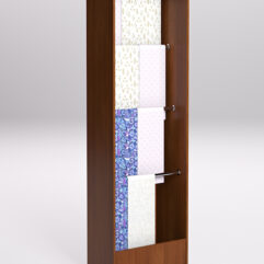 Стеллаж из ДСП для одежды,тканей и штор №2А-600, Орех