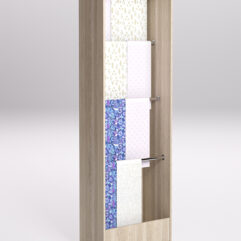 Стеллаж из ДСП для одежды,тканей и штор №2А-600, Дуб Сонома