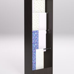 Стеллаж из ДСП для одежды,тканей и штор №2А-600, Дуб Венге и Дуб Сонома