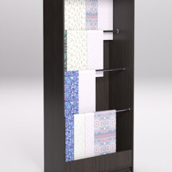 Стеллаж из ДСП для одежды,тканей и штор №2Б-900, Дуб Венге