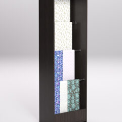 Стеллаж из ДСП для одежды,тканей и штор №2Б-600, Дуб Венге