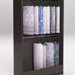 Стеллаж из ДСП для одежды,тканей и штор №4Б-1200, Дуб Венге