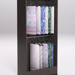 Стеллаж из ДСП для одежды,тканей и штор №4Б-900, Дуб Венге