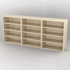 Комплект стеллажей из ДСП для обуви №1 (ДСП 25мм), Крем Вайс