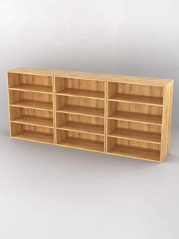 Комплект стеллажей из ДСП для обуви №1 (ДСП 25мм), Дуб Золотистый