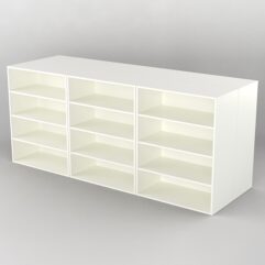 Комплект стеллажей из ДСП для обуви №2 (ДСП 25мм), Белый