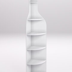 Стеллаж для бутылок №1, Белый