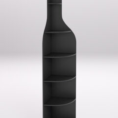 Стеллаж для бутылок №1, Черный
