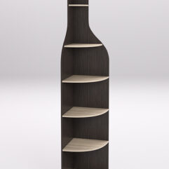 Стеллаж для бутылок №1, Дуб Венге и Дуб Сонома