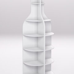 Стеллаж для бутылок №2, Белый