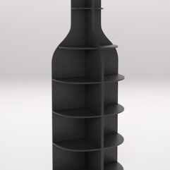 Стеллаж для бутылок №2, Черный