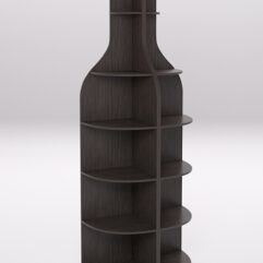 Стеллаж для бутылок №2, Дуб Венге