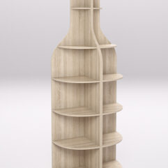 Стеллаж для бутылок №2, Дуб Сонома