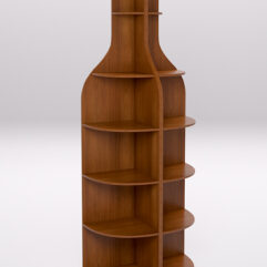 Стеллаж для бутылок №2, Орех