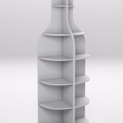 Стеллаж для бутылок №2, Серый