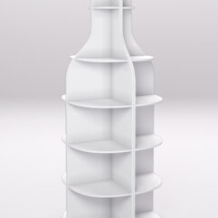 Стеллаж для бутылок №3, Белый