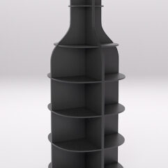 Стеллаж для бутылок №3, Черный