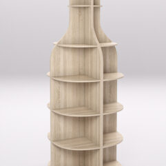 Стеллаж для бутылок №3, Дуб Сонома