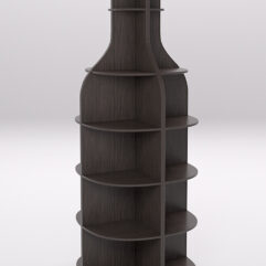 Стеллаж для бутылок №3, Дуб Венге