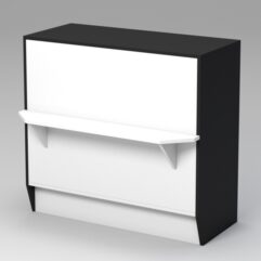 Прилавок КОНЦЕПТ №1А, Черный и Белый