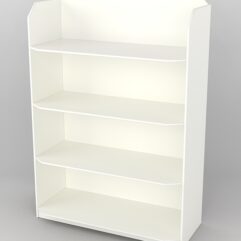 Стеллаж из ДСП для обуви №3, Белый