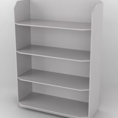 Стеллаж из ДСП для обуви №3, Серый