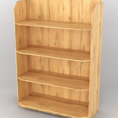 Стеллаж из ДСП для обуви №3, Дуб Золотистый