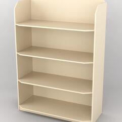 Стеллаж из ДСП для обуви №3, Крем Вайс