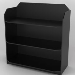 Стеллаж из ДСП для обуви №4, Черный