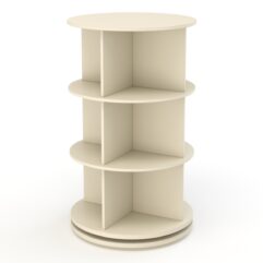 Стеллаж Бухгалтер №2-2 (вращающийся), Крем Вайс