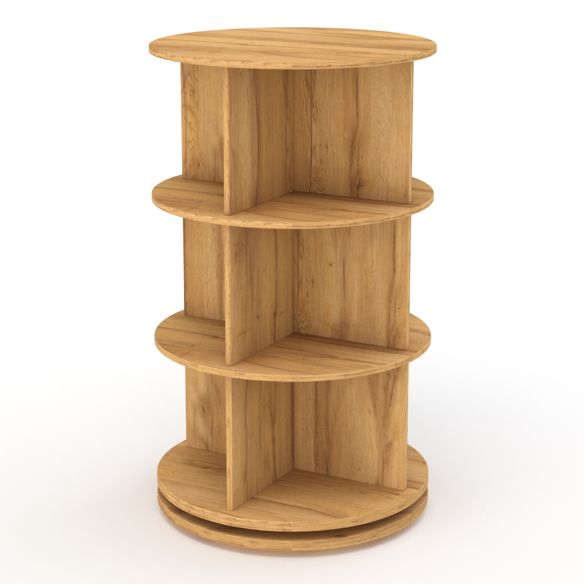 Стеллаж Бухгалтер №2-2 (вращающийся), Дуб Золотистый