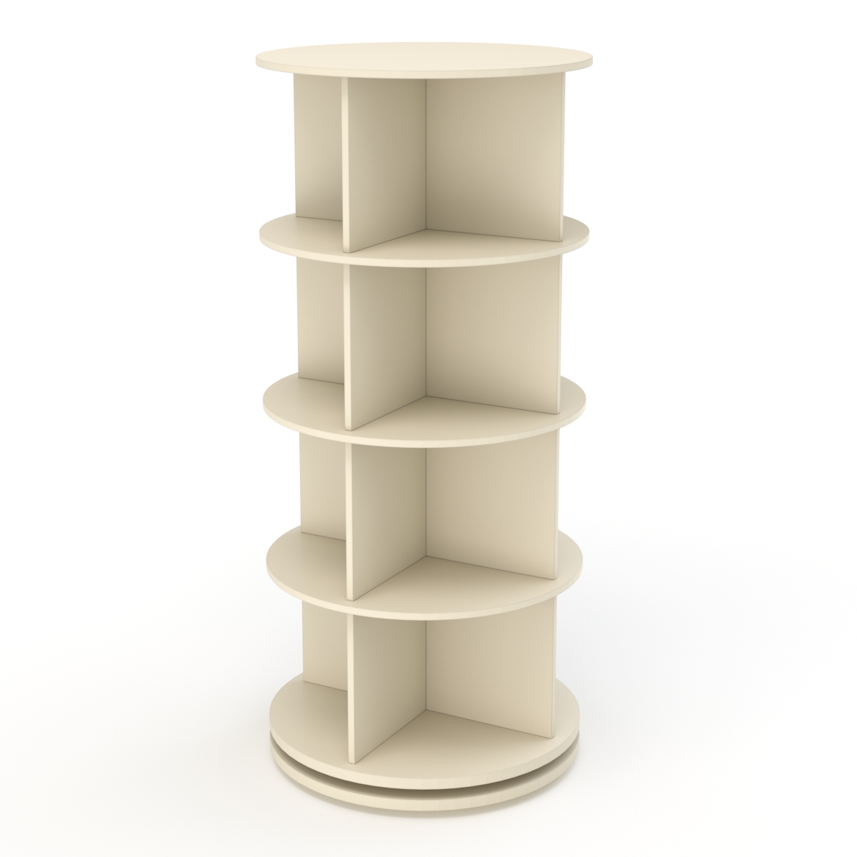 Стеллаж Бухгалтер №3-3 (вращающийся), Крем Вайс