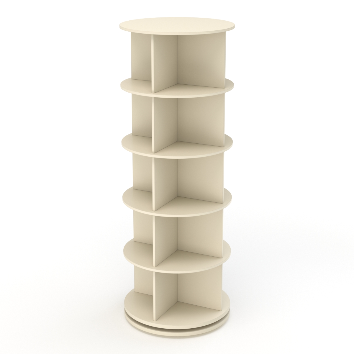 Стеллаж Бухгалтер №4-4 (вращающийся), Крем Вайс