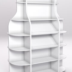 Стеллаж для бутылок №7, Белый