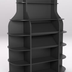 Стеллаж для бутылок №7, Черный