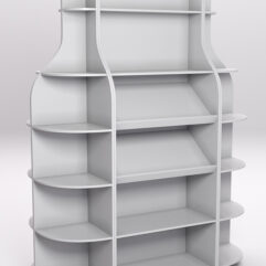 Стеллаж для бутылок №7, Серый