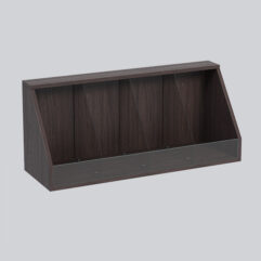 Конфетница №2 на полку для стеллажа, Дуб Венге