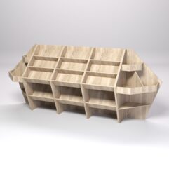 Комплект торговых развалов №3, Дуб Сонома