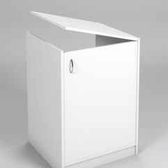 Прилавок ЭКОНОМ вход-выход (600мм), Белый