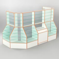 Павильон АПТЕКА №2, Белый + Кромка Оранжевая