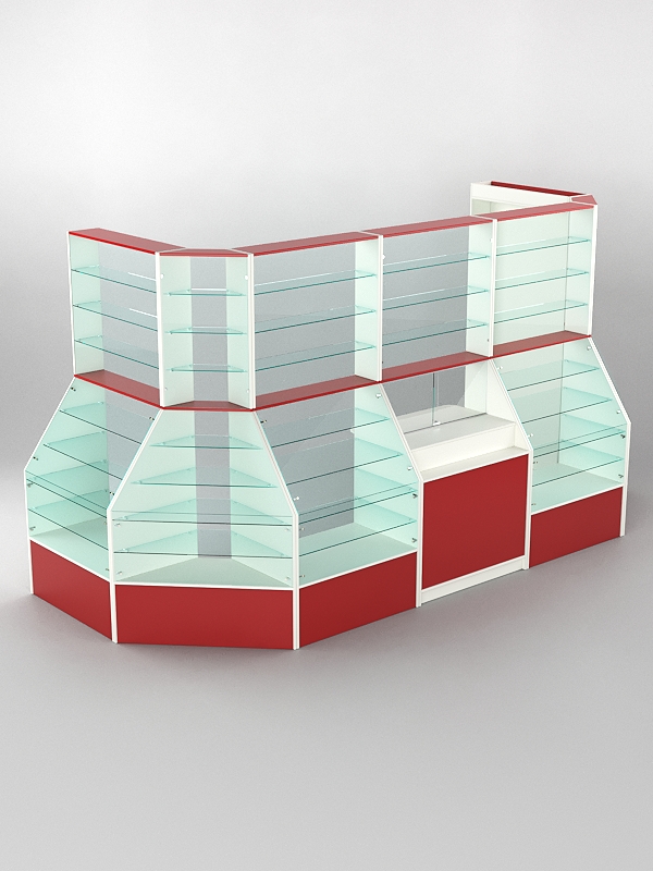 Павильон АПТЕКА №2, Белый + Кромка Красная — изображение 2