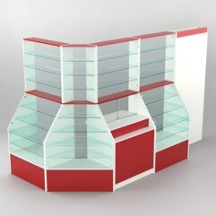 Павильон АПТЕКА №8, Белый + Красный